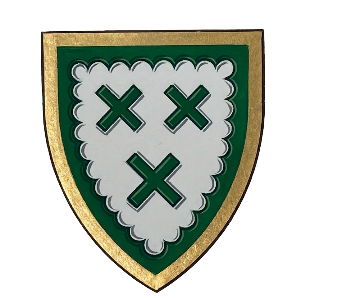 Arms of Abigail Jane Greenland — of the heraldic Eyres / Greenland line